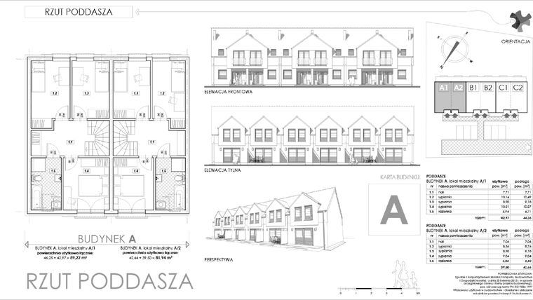 Rzut - Mieszkanie na sprzedaż 5 pokoi o powierzchni 81,94 m² - numer A2 w Mieszkania Myśliborska