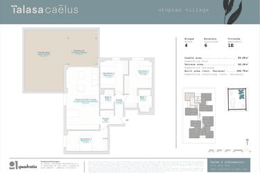 Rzut - Mieszkanie na sprzedaż 2 pokoje o powierzchni 83,28 m² - numer B4-1E w Talasa Caleus II