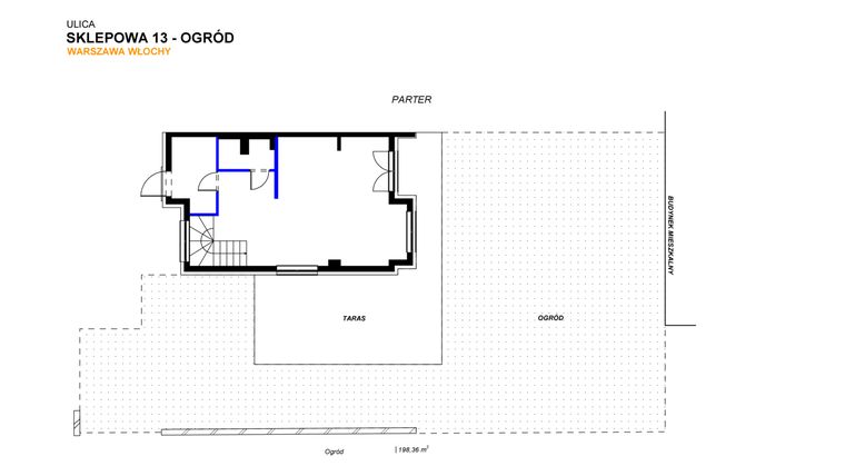 Rzut - Mieszkanie na sprzedaż 5 pokoi o powierzchni 142,4 m² - numer 13 w Sklepowa 13