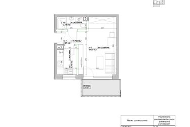 Rzut - Mieszkanie na sprzedaż 1 pokój o powierzchni 27,7 m² - numer A.7 w Laurowy Zakątek