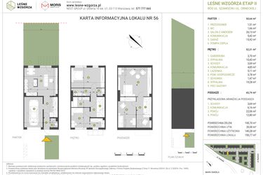 Rzut - Dom na sprzedaż 4 pokoje o powierzchni 140,28 m² - numer 56 w Leśne Wzgórza etap I-II