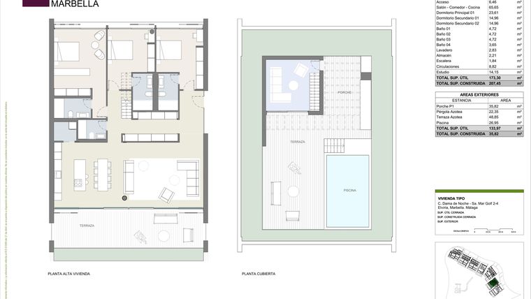 Rzut - Dom na sprzedaż 3 pokoje o powierzchni 207,45 m² - numer SH-19 w Sira Homes
