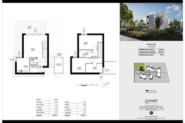 Rzut - Dom na sprzedaż 4 pokoje o powierzchni 99,38 m² - numer I.A1.H.46 w Port Drzewny