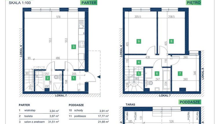 Rzut - Dom na sprzedaż 5 pokoi o powierzchni 105,95 m² - numer 6 w Vista Forest Stabłowice