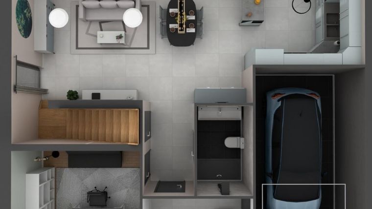 Rzut - Dom na sprzedaż 6 pokoi o powierzchni 150,08 m² - numer 1 w Osiedle Miniaturowa