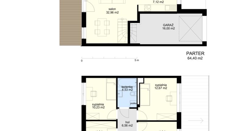 Rzut - Dom na sprzedaż 5 pokoi o powierzchni 121,27 m² - numer I2.1 w Srebrna Ostoja Ogrody