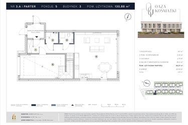Rzut - Dom na sprzedaż 5 pokoi o powierzchni 158,27 m² - numer 3.A w Oaza Kosmatki