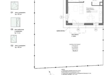 Rzut - Mieszkanie na sprzedaż 2 pokoje o powierzchni 44,66 m² - numer B.1.1.2 w Optima VIII