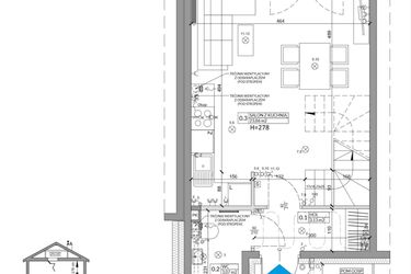 Rzut - Dom na sprzedaż 3 pokoje o powierzchni 68,29 m² - numer 20A w Osiedle Słoneczne etap II