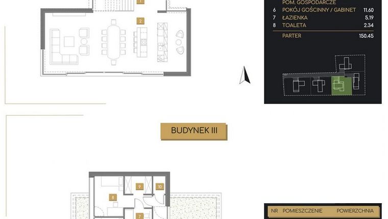 Rzut - Dom na sprzedaż 5 pokoi o powierzchni 226,66 m² - numer 3 w Villa Verde