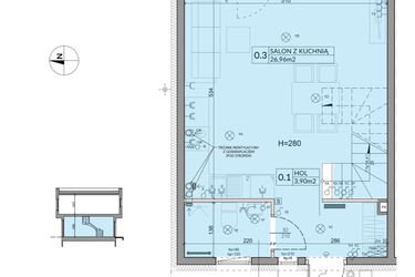 Rzut - Dom na sprzedaż 4 pokoje o powierzchni 74,16 m² - numer 12 w Boska Ksawerowska 2