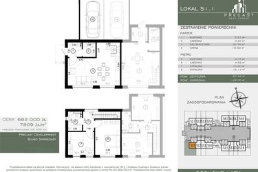 Rzut - Dom na sprzedaż 4 pokoje o powierzchni 87,34 m² - numer S1.1 w Osiedle Sosnowe Łazy