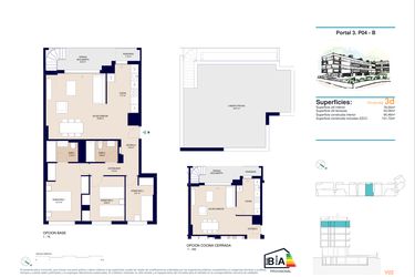 Rzut - Mieszkanie na sprzedaż 3 pokoje o powierzchni 101,72 m² - numer 4-B w Apartamenty w Alicante - 78385858