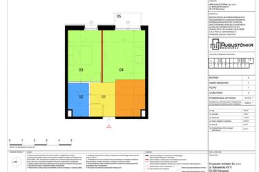 Rzut - Mieszkanie na sprzedaż 2 pokoje o powierzchni 42,12 m² - numer A7 w Augustówka Residence