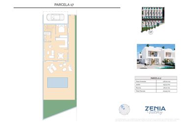 Rzut - Dom na sprzedaż 3 pokoje o powierzchni 213,93 m² - numer 17 w La Zenia Victory - Orihuela Costa