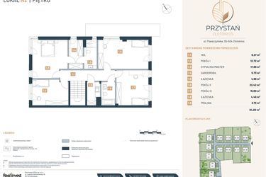 Rzut - Dom na sprzedaż 5 pokoi o powierzchni 190,06 m² - numer N2 w Przystań Złotokłos
