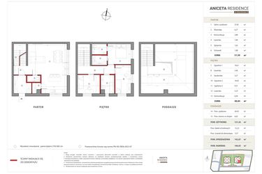 Rzut - Dom na sprzedaż 5 pokoi o powierzchni 143,07 m² - numer D1 w Aniceta Residence