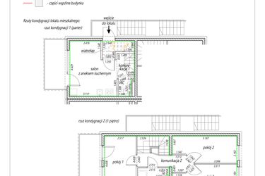Rzut - Mieszkanie na sprzedaż 4 pokoje o powierzchni 62,87 m² - numer 40 w ul. Paszkowskiego/Pękowicka