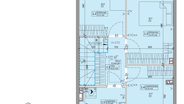 Rzut - Dom na sprzedaż 4 pokoje o powierzchni 80,54 m² - numer 32B w Ogrody Przyjaciół 5 etap III