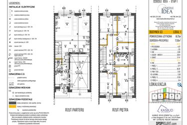 Rzut - Dom na sprzedaż 5 pokoi o powierzchni 116,79 m² - numer 63-L1 w Osiedle Idea etap I