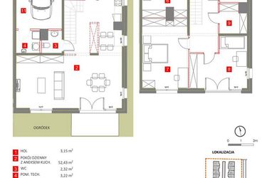 Rzut - Dom na sprzedaż 4 pokoje o powierzchni 152,18 m² - numer 20 w Słoneczny Zakątek