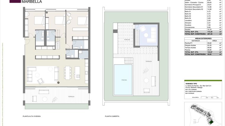 Rzut - Dom na sprzedaż 3 pokoje o powierzchni 207,45 m² - numer SH-21 w Sira Homes