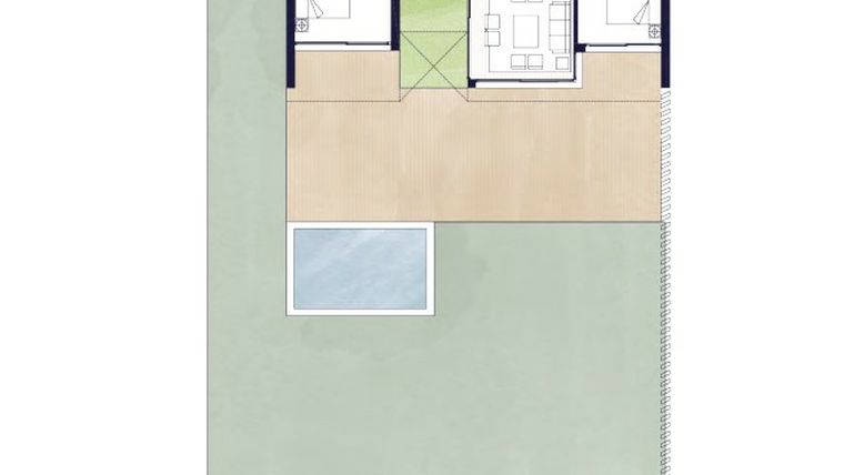 Rzut - Mieszkanie na sprzedaż 2 pokoje o powierzchni 114,38 m² - numer 2201 w Luksusowe Apartamenty w Alcazaba Lagoon - Casares