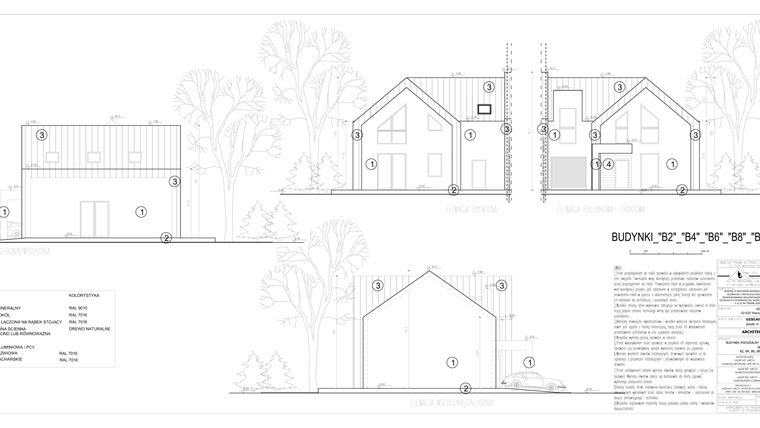 Rzut - Dom na sprzedaż 4 pokoje o powierzchni 153,87 m² - numer B2 w Osiedle Rozmarynu
