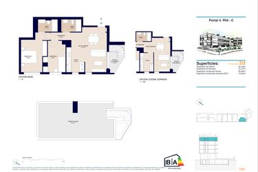 Rzut - Mieszkanie na sprzedaż 2 pokoje o powierzchni 74 m² - numer 4-C-4 w Apartamenty w Alicante - 78385858