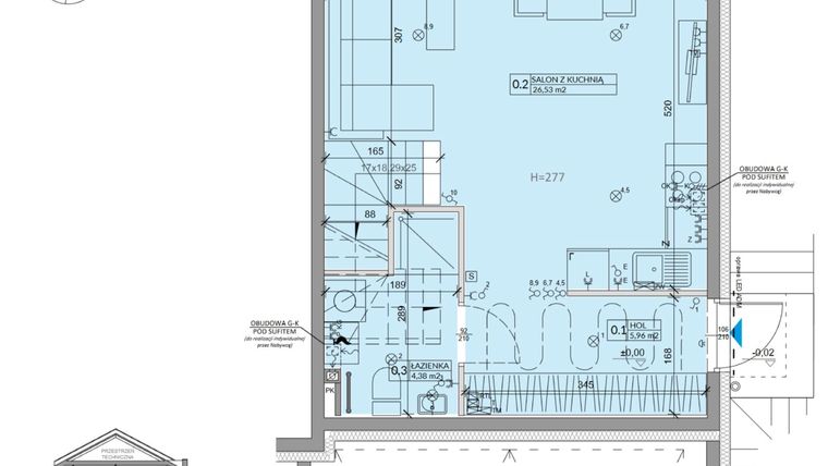 Rzut - Dom na sprzedaż 4 pokoje o powierzchni 81,17 m² - numer 36B w Ogrody Przyjaciół 5 etap III