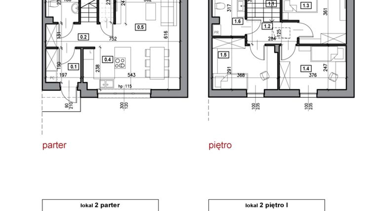 Rzut - Dom na sprzedaż 4 pokoje o powierzchni 84,2 m² - numer 7.2 w Trzcińska 95