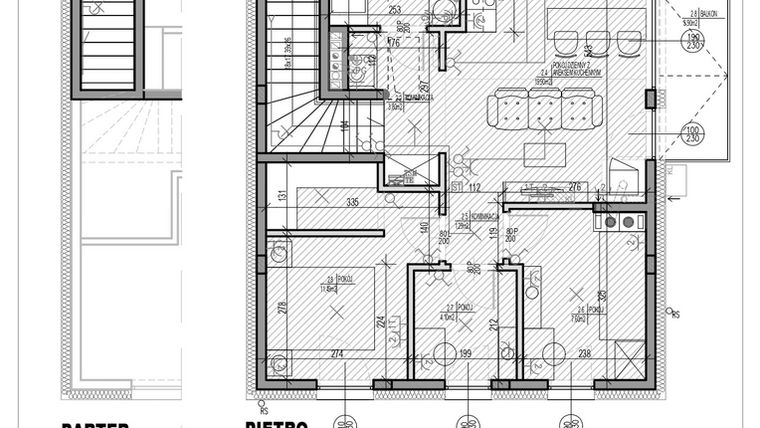 Rzut - Dom na sprzedaż 4 pokoje o powierzchni 64,64 m² - numer B2.2 w HEJ! Baniocha