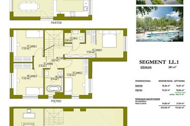 Rzut - Dom na sprzedaż 5 pokoi o powierzchni 145,71 m² - numer LL1 w Triton country 2026