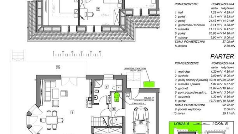 Rzut - Dom na sprzedaż 5 pokoi o powierzchni 150 m² - numer 3A w Willa Kamieniec Wrocławski