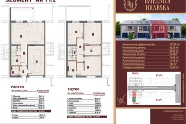 Rzut - Dom na sprzedaż 4 pokoje o powierzchni 113,2 m² - numer 11/2 w Dzielnica Hrabska