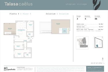 Rzut - Mieszkanie na sprzedaż 3 pokoje o powierzchni 81,58 m² - numer B3-4B w Talasa Celeus y Terra by Quadratia