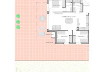 Rzut - Mieszkanie na sprzedaż 3 pokoje o powierzchni 101 m² - numer 0-7-0-3 w Apartamenty w Guardamar del Segura - 28271051