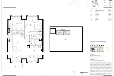 Rzut - Mieszkanie na sprzedaż 3 pokoje o powierzchni 95,87 m² - numer D.5.3 w Nowa Stawowa