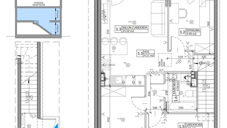 Rzut - Mieszkanie na sprzedaż 4 pokoje o powierzchni 67,46 m² - numer 38B w Domy na Witosa etap 1B