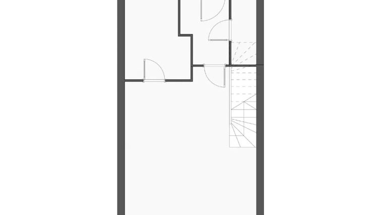 Rzut - Dom na sprzedaż 3 pokoje o powierzchni 87,13 m² - numer B1.2 w Govaria