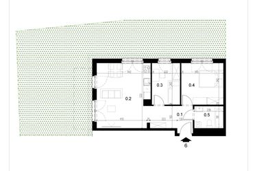 Rzut - Mieszkanie na sprzedaż 3 pokoje o powierzchni 53,55 m² - numer LM6 w Kameralna Koszykarska