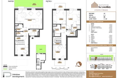 Rzut - Mieszkanie na sprzedaż 5 pokoi o powierzchni 107,09 m² - numer 05.A2 w Apartamenty Krynoliny