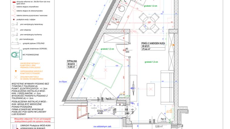 Rzut - Mieszkanie na sprzedaż 2 pokoje o powierzchni 47,9 m² - numer B.1.8 w Piekary 18