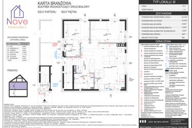 Rzut - Dom na sprzedaż 3 pokoje o powierzchni 54,45 m² - numer G1.2 w Nove Piaseczno 2 etap G