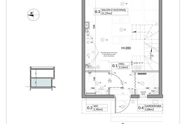 Rzut - Dom na sprzedaż 3 pokoje o powierzchni 62,16 m² - numer 18 w Boska Ksawerowska 2 etap 2