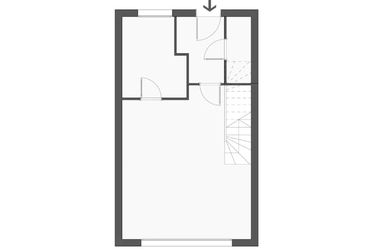 Rzut - Dom na sprzedaż 3 pokoje o powierzchni 87 m² - numer A1 w Govaria