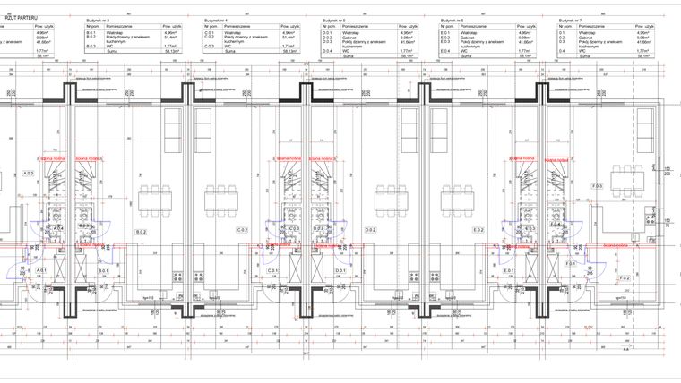 Rzut - Dom na sprzedaż 4 pokoje o powierzchni 112,2 m² - numer 5 w Osiedle Borowa