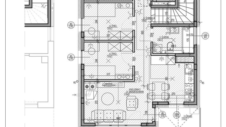 Rzut - Mieszkanie na sprzedaż 4 pokoje o powierzchni 74,59 m² - numer E5-2 w HEJ! Baniocha E