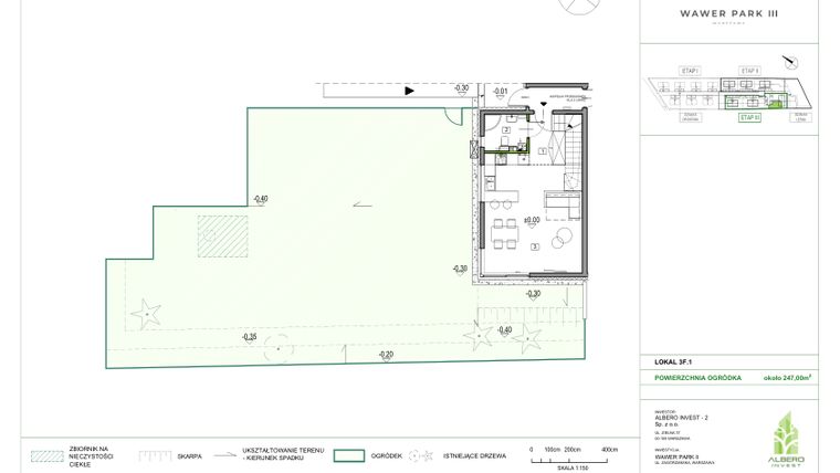 Rzut - Dom na sprzedaż 4 pokoje o powierzchni 94,13 m² - numer 3F.1 w Wawer Park II