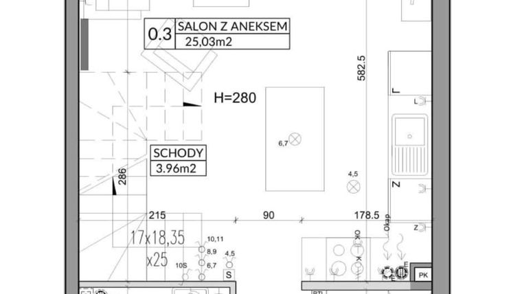 Rzut - Dom na sprzedaż 3 pokoje o powierzchni 72,53 m² - numer 21B w Nova Magdalenka 6